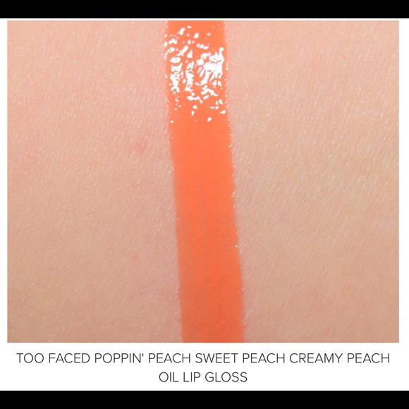 🍑Too Faced Sweet Peach Creamy Peach Oil Lip Gloss - Picture 3 of 5
